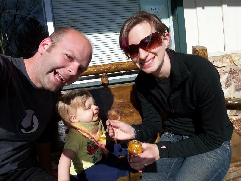   • Our first trip with Emi to visit Aunt Jeanne, Uncle Dennis, Uncle Raymie and Aunt Kit •   • Mammoth Lakes • California  • 4/12/2009